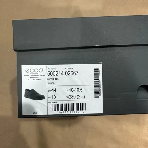 ECCO Helsinki 2 Slip‑On Dress Shoes Men’s 44 (US 10–10.5) – New in Box - Picture 6 of 7